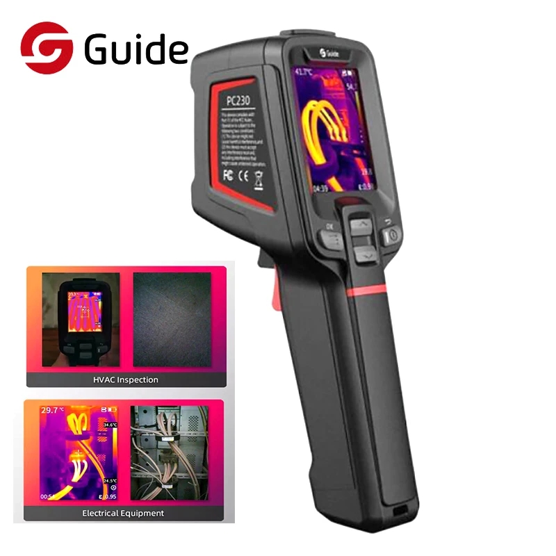 Thermal Imaging Camera 256X192 - 가이드 PC230 휴대용 열화상 카메라 자동