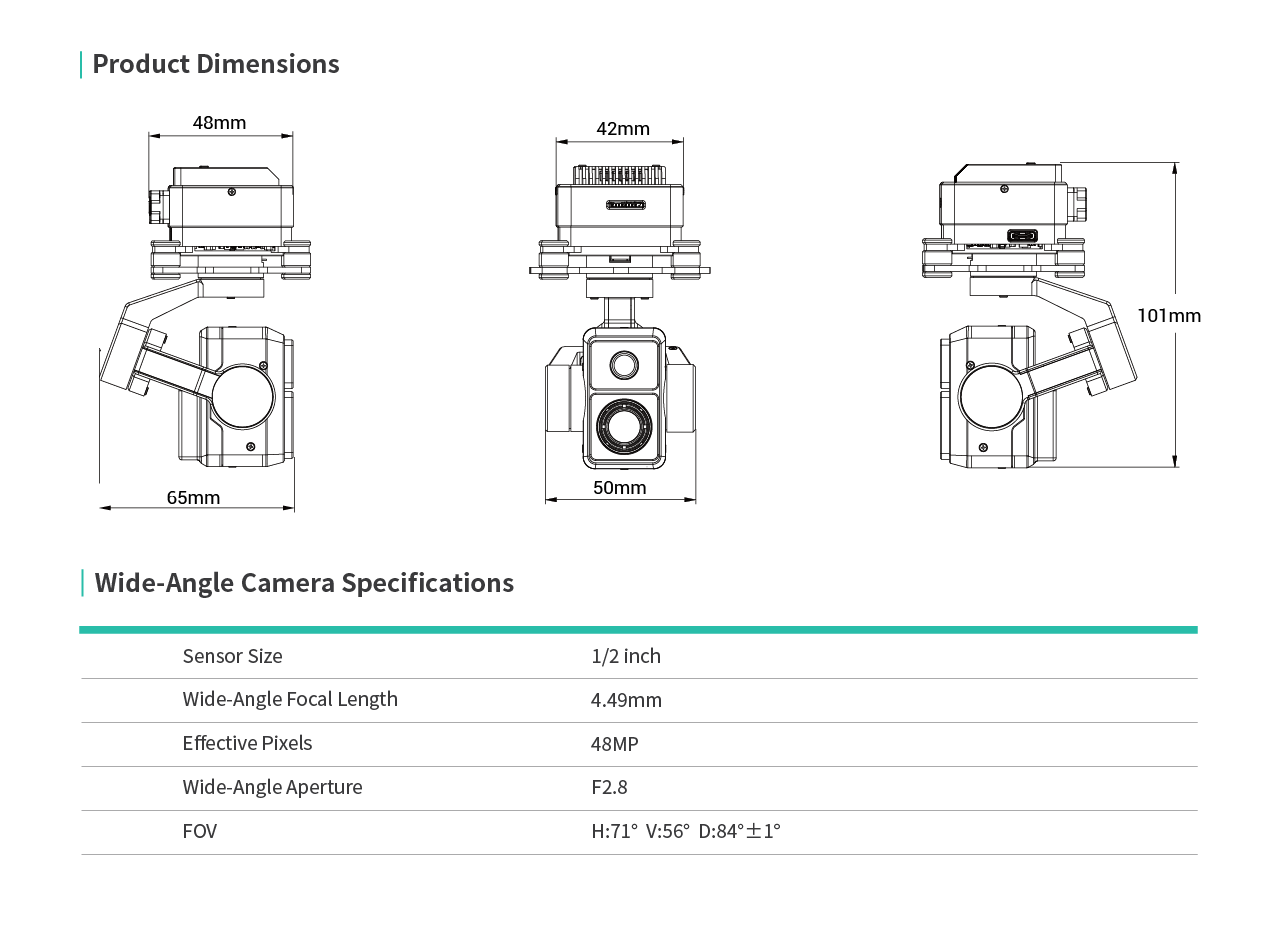 HEQUAV K8T-V3 듀얼 센서 드론 카메라 147 - Thermal Imager Drone Gimbal 리뷰 및 가격