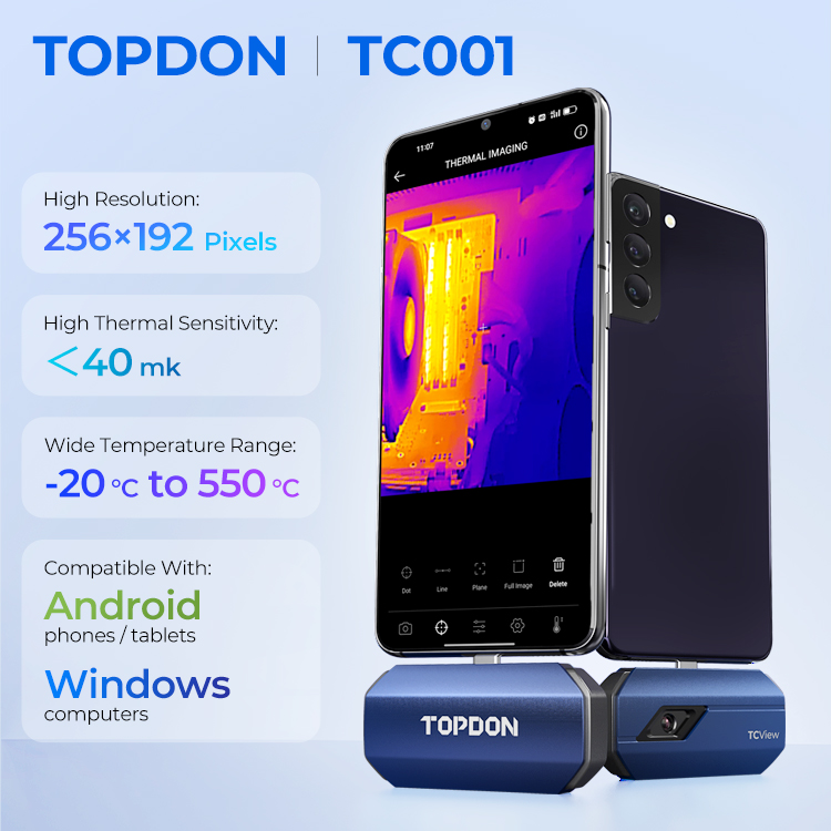 탑돈 제조사 ODM OEM TC001 열화상 이미징 미 - Topdon Tc001 Thermal Camera 리뷰 및 가격