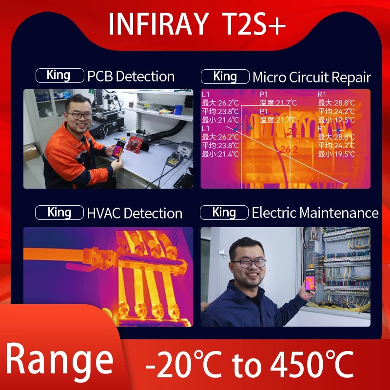 InfiRay T2S Plus 열 화상 카메라 IR 카 - Thermal Imager Pcb Repair 리뷰 및 가격