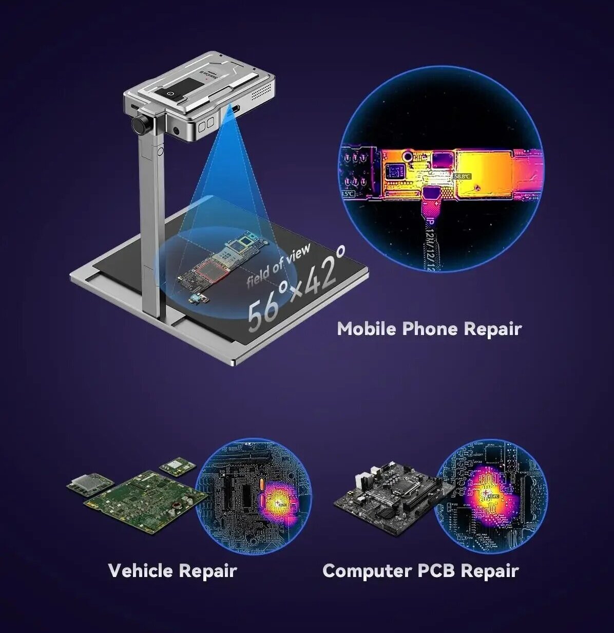 LANGCHI ShortCam III 4K 적외선 열화 - Pcb Short Circuit Thermal Diagnostics 리뷰 및 가격