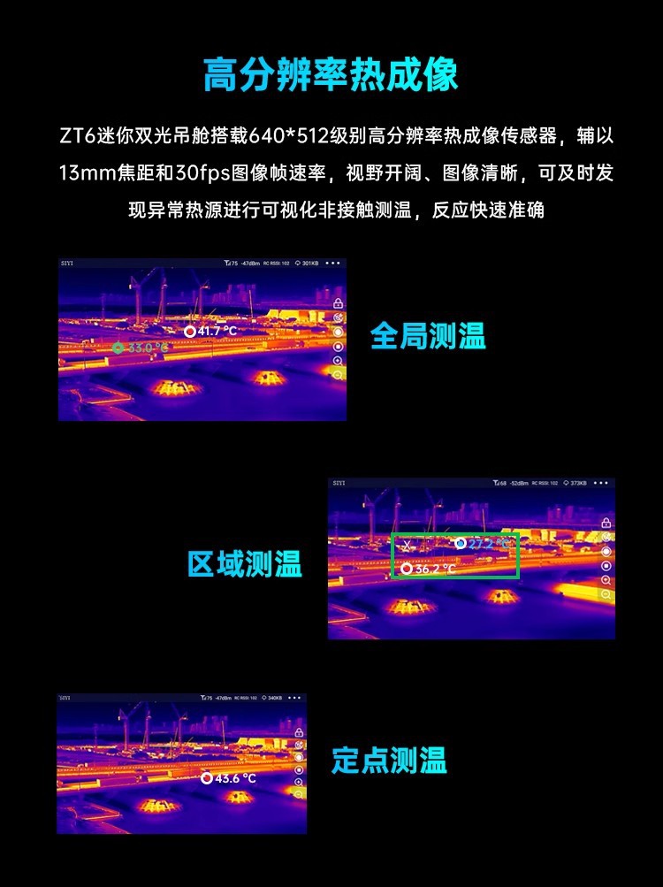 드론 미니 듀얼 라이트 포드 열화상 온도 측정 짐벌 카 - Thermal Imager Drone Gimbal 리뷰 및 가격