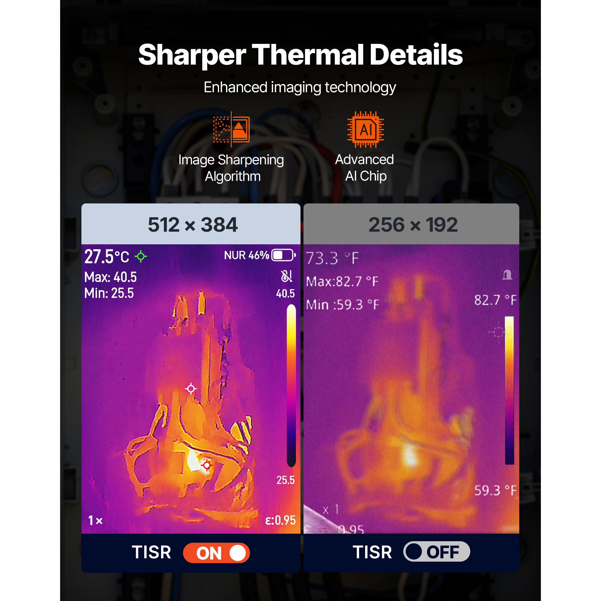 VEVOR Pro 열화상 카메라 512 x 384 TI - Thermal Imaging Camera 256X192 리뷰 및 가격
