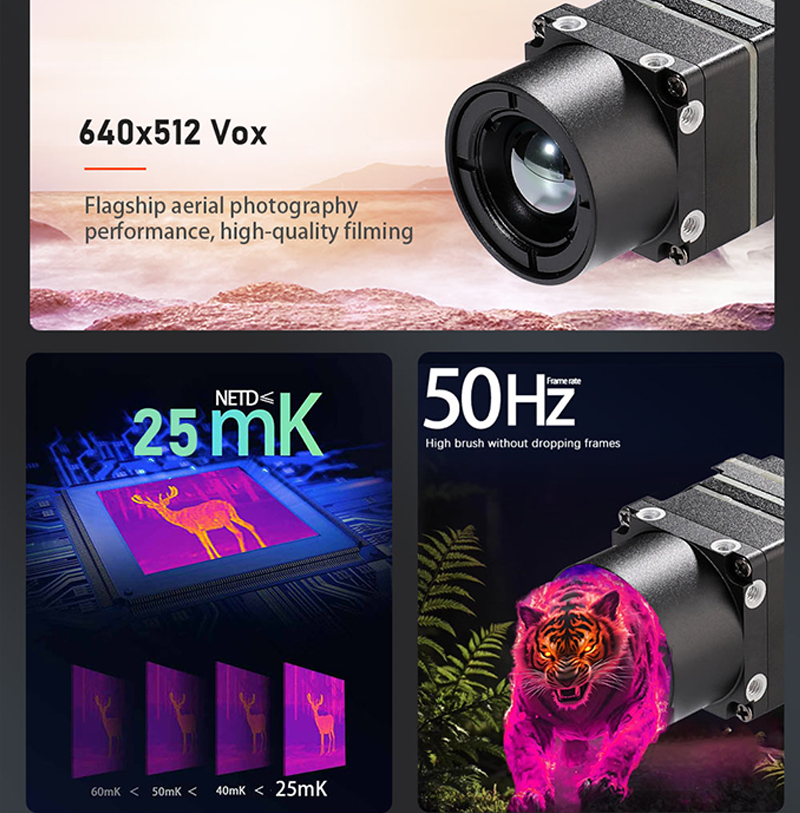 신제품 640x512 FPV 드론 열화상 카메라 모듈  - Hunting Thermal Imaging Scope 리뷰 및 가격