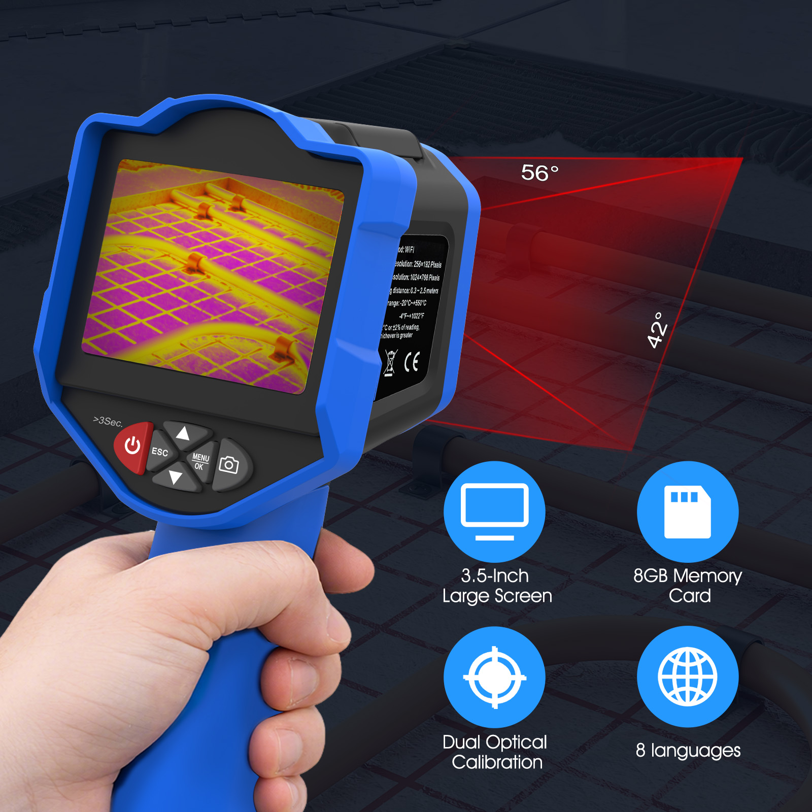 홀드피크 열화상 카메라 256x192 IR 50mK N - Thermal Imaging Camera 256X192 리뷰 및 가격